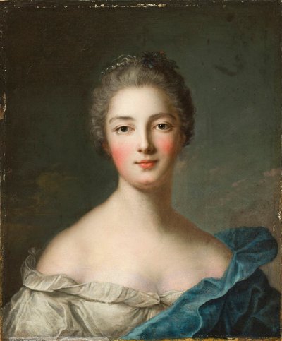 女性の肖像、1750年頃 作： Jean Marc Nattier